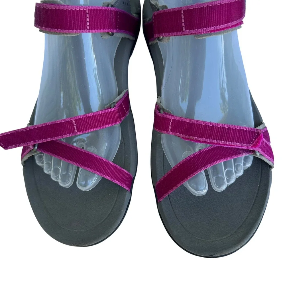 Teva Verra Sport Sandals Hiking Outdoor Strappy Pink Gray Womens 9.5 1006263